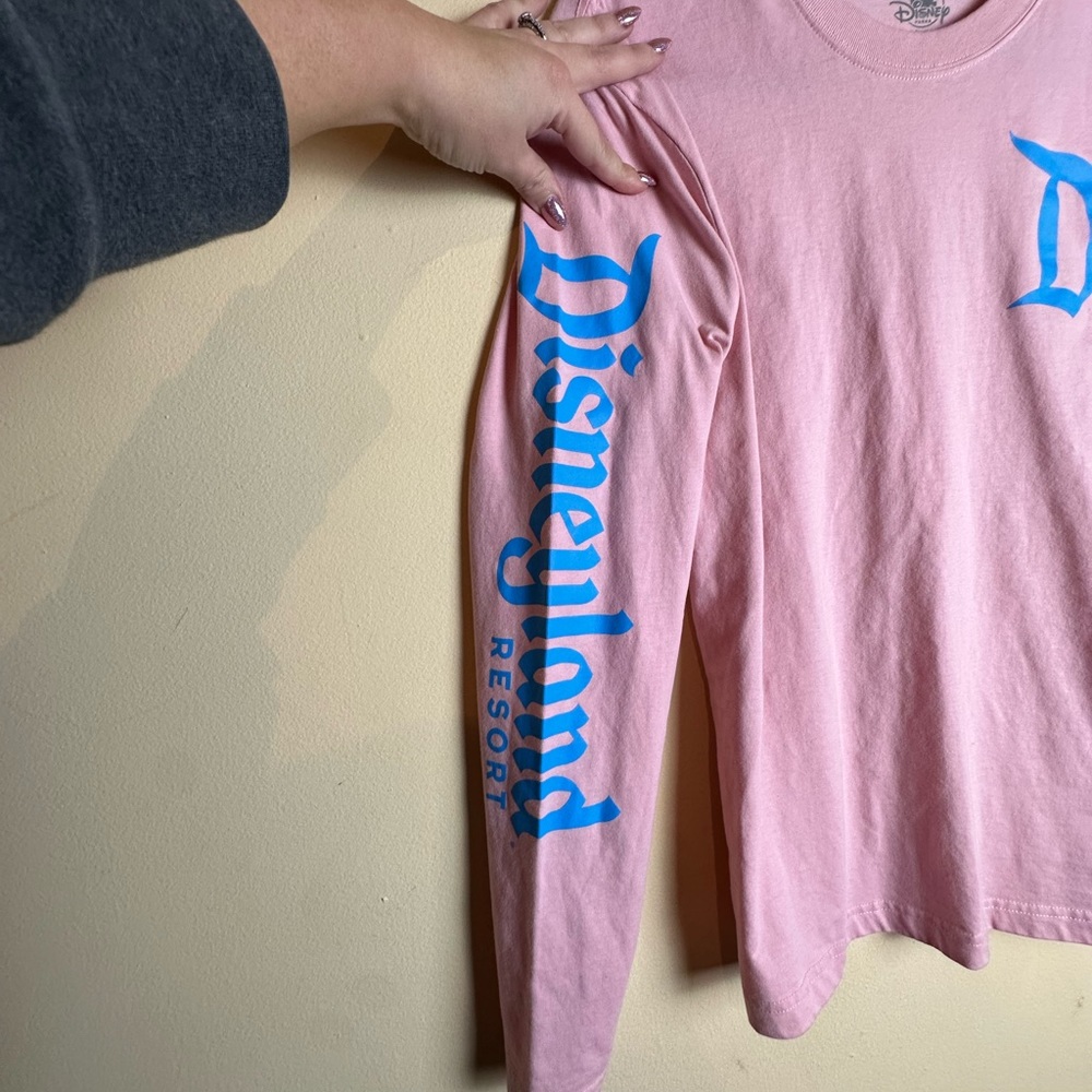 Disney Pink Long Sleeve Tee with Blue Lettering - Picture 5 of 12